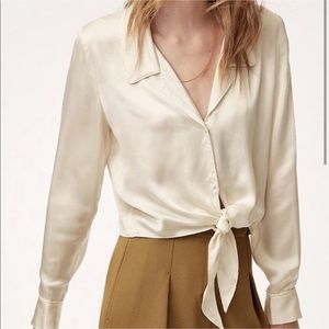 Wilfred Tie Front Blouse
